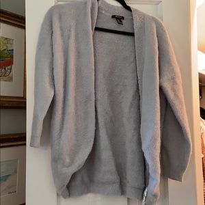 Forever 21 Fuzzy Light Gray Sweater